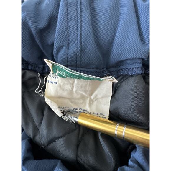 VTG LL Bean Snow Pants Women's 36x28 Blue Insulated Ski Snowboard - Picture 3 of 11